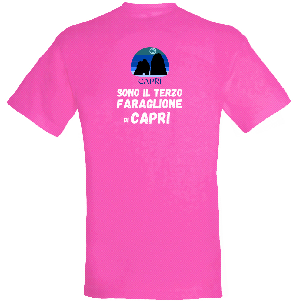 T-Shirt Unisex Dry Sport SONO IL TERZO FARAGLIONE DI CAPRI SCRITTA BIANCA