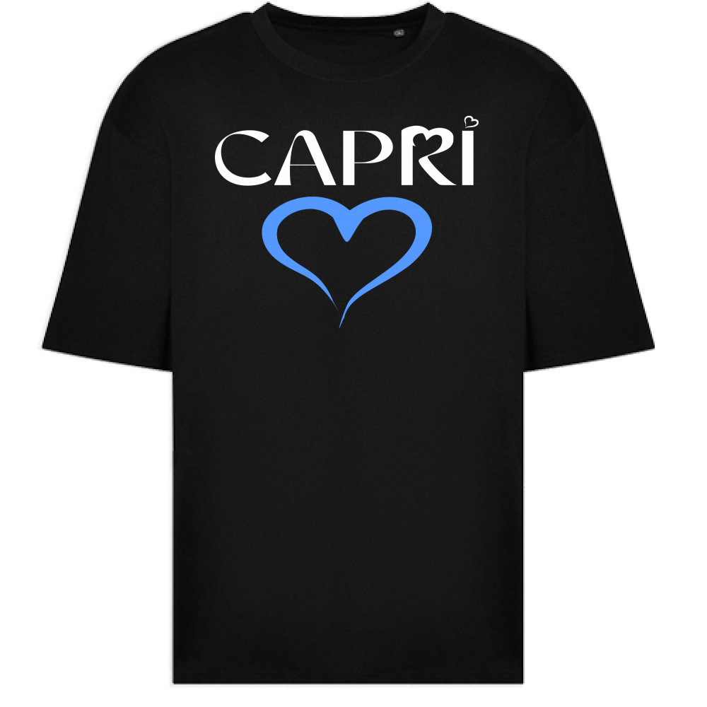 T-Shirt Oversize CAPRI CUORE AZZURRO