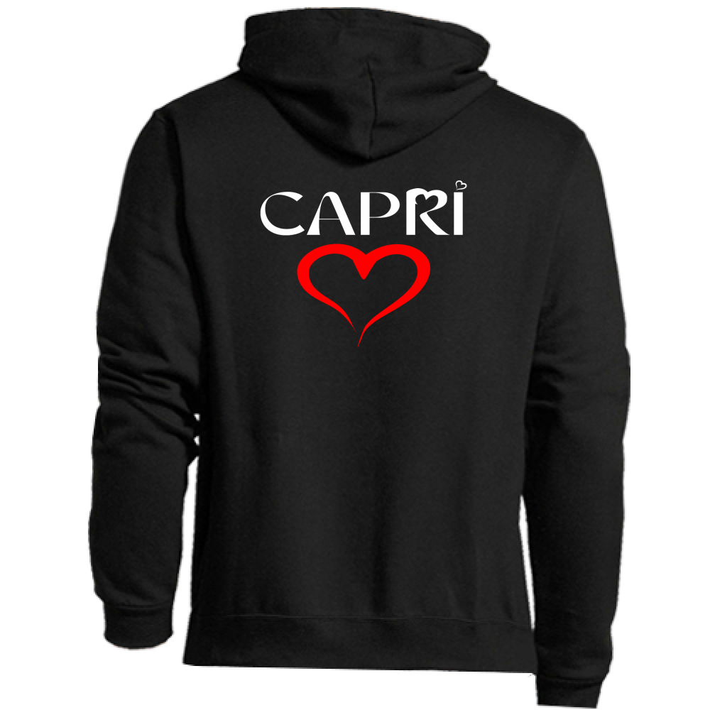 Premium Hoodie Zip HEART CAPRI RED