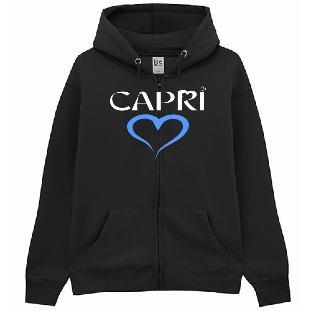 Premium Hoodie Zip CAPRI BLUE HEART