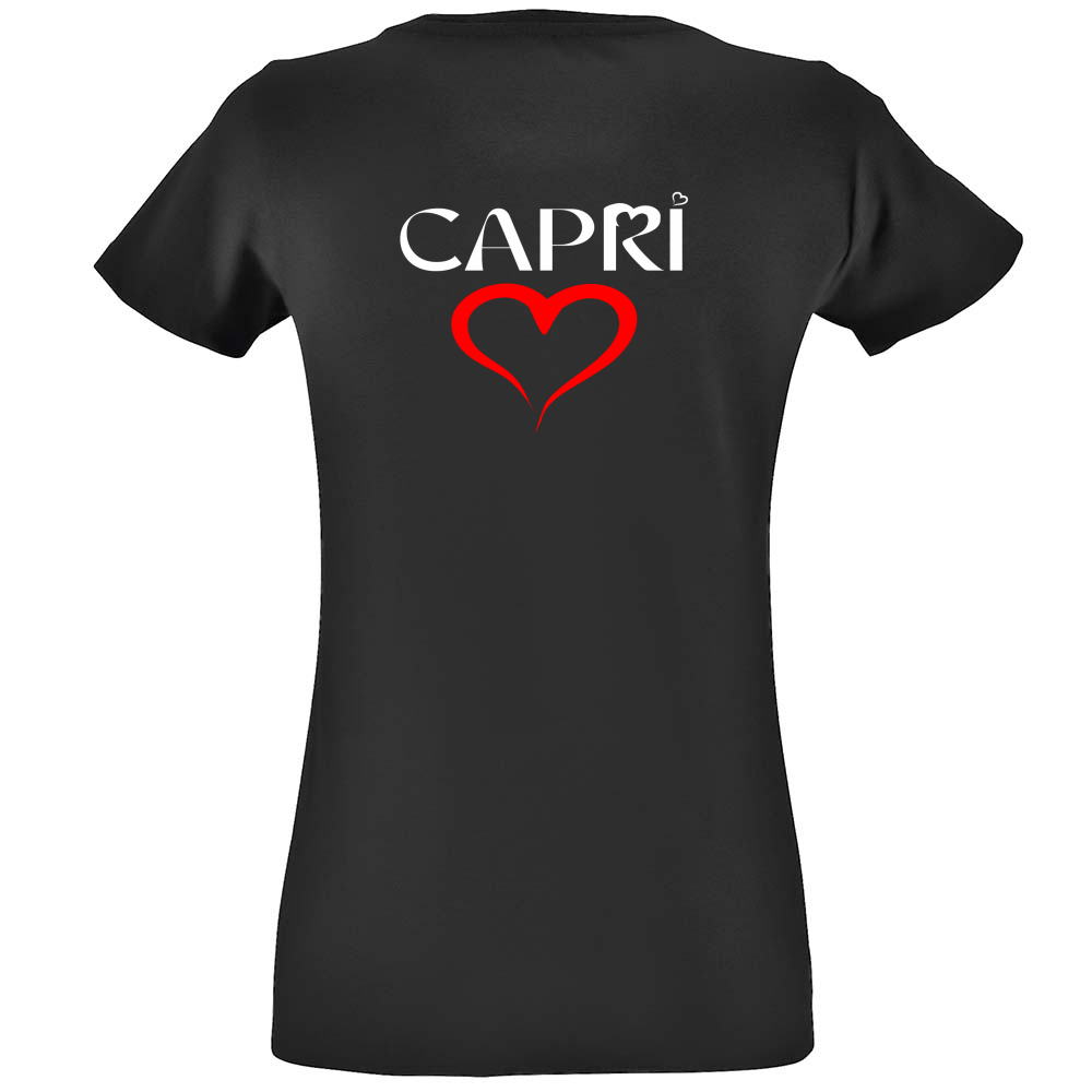 T-Shirt Women Fit CUORE CAPRI ROSSO