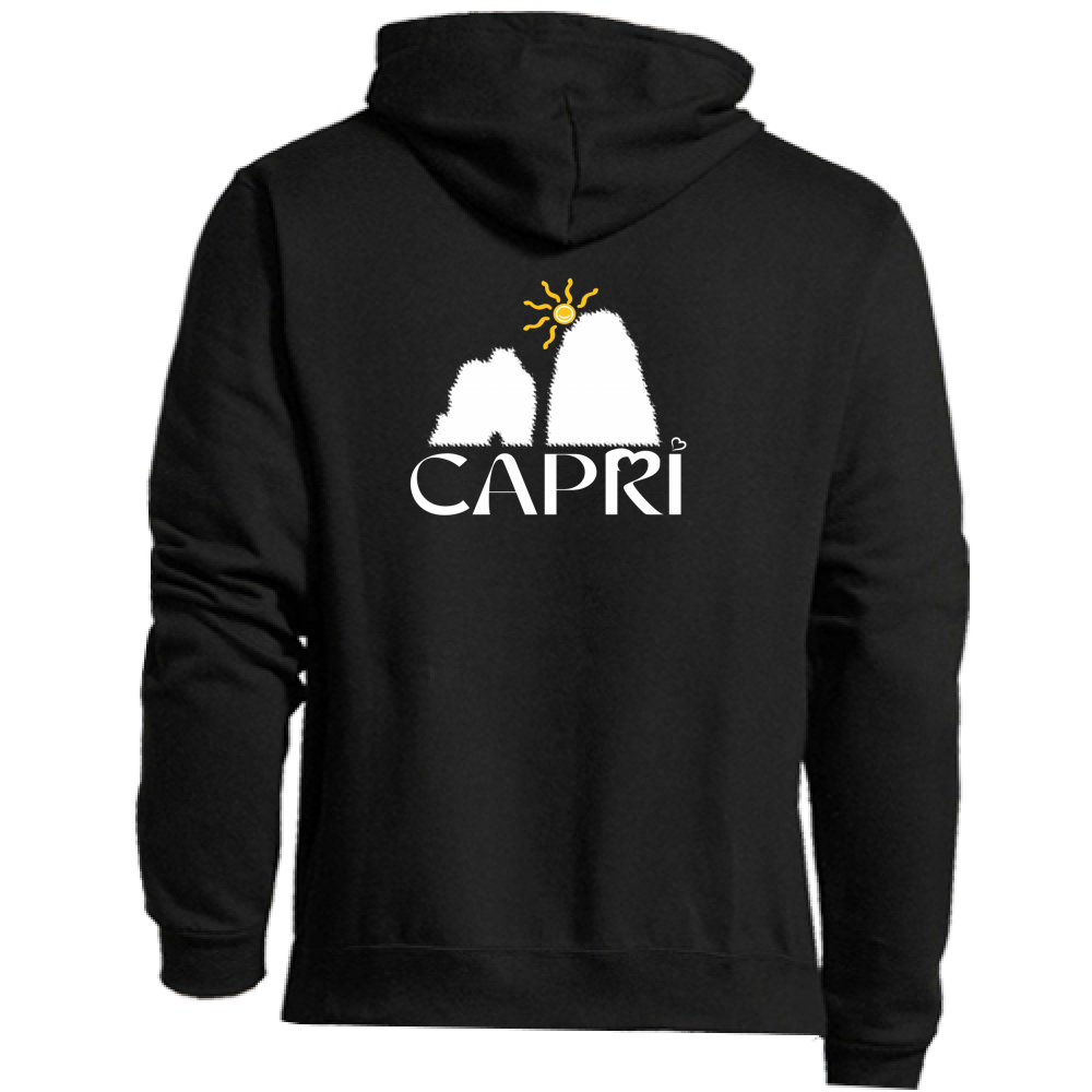 Premium Hoodie Zip CAPRI HAPPY FARAGLIONI WHITE