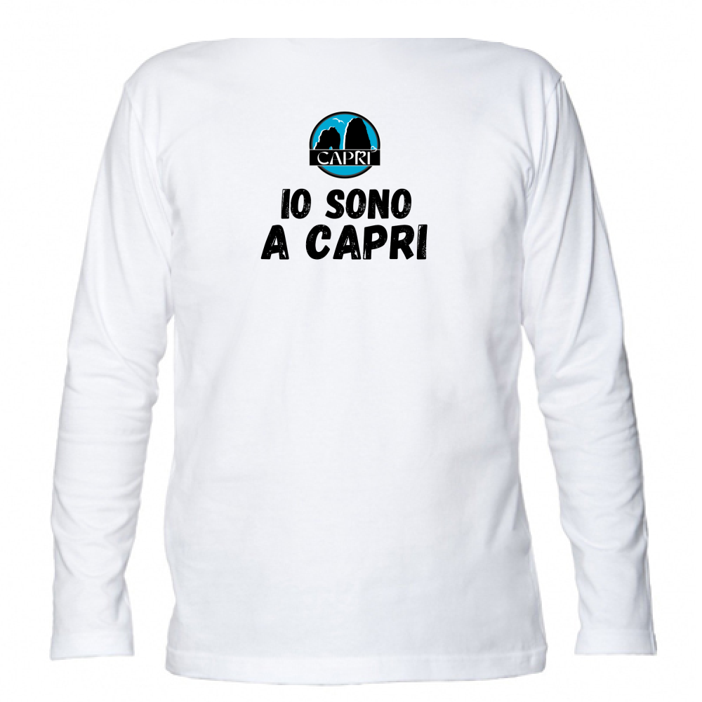Unisex Long Sleeve T-Shirt I AM IN CAPRI BLACK WRITING