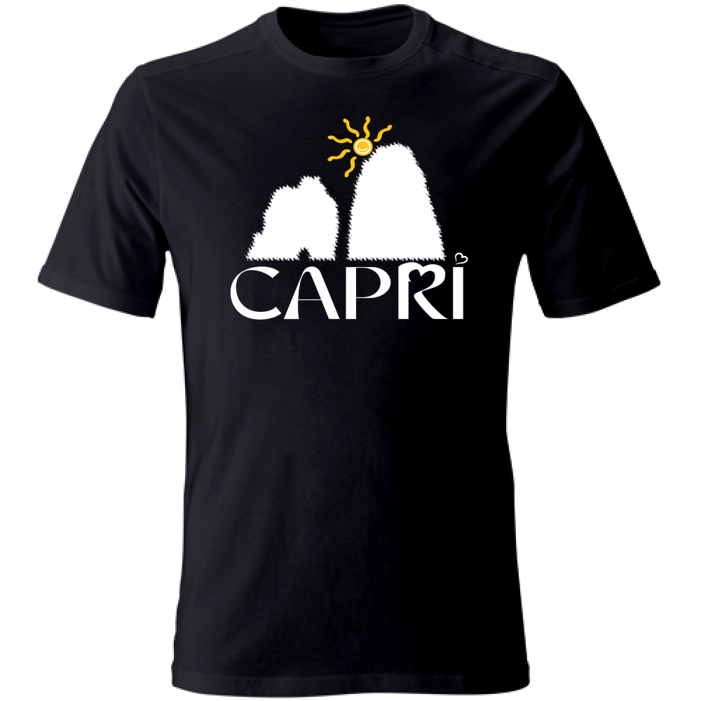 T-Shirt Kids CAPRI HAPPY FARAGLIONI WHITE