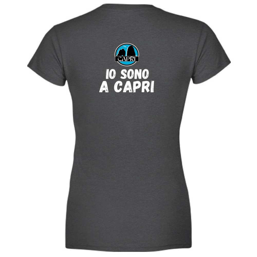 Women's T-Shirt I AM IN CAPRI WHITE WRITING