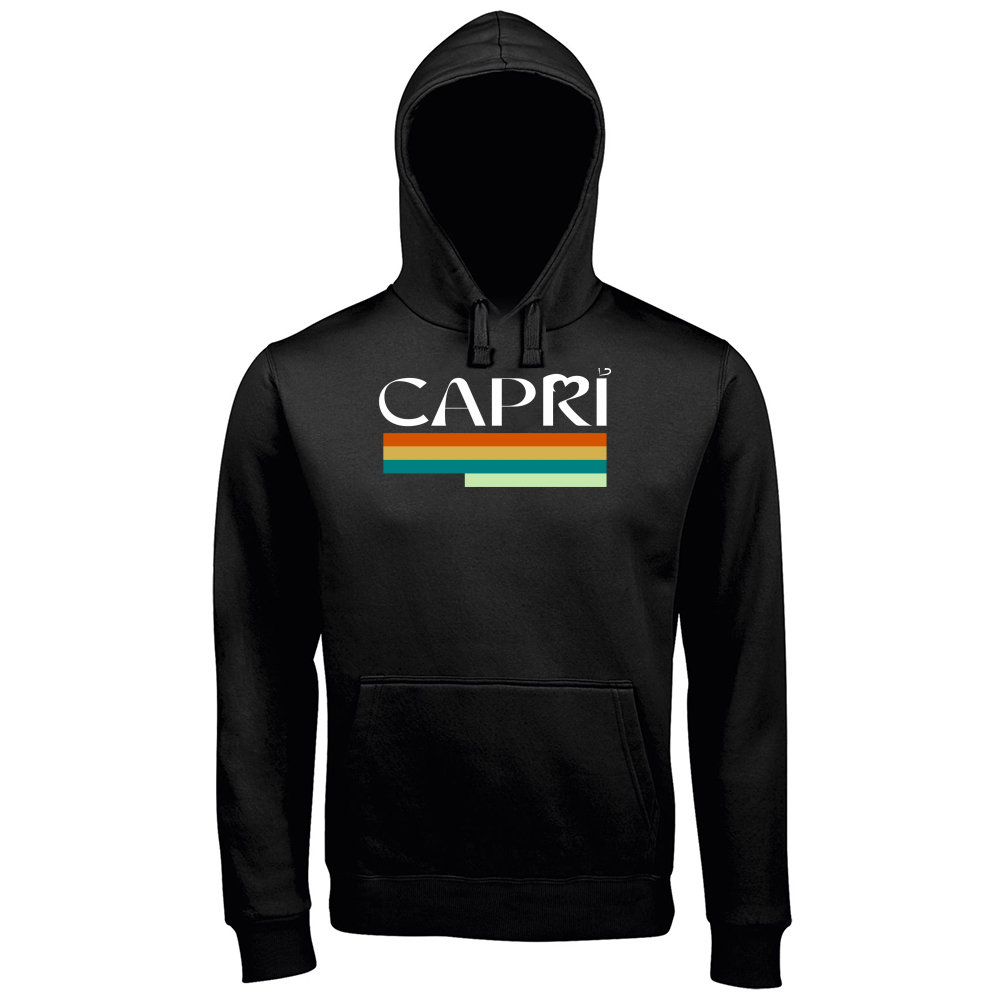 Hoodie Premium Men CAPRI TECNICOLOR SCRITTA BIANCA
