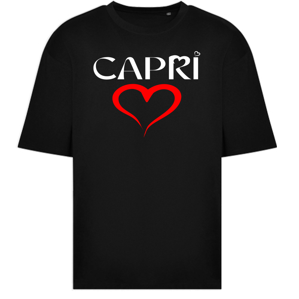 T-Shirt Oversize CUORE CAPRI ROSSO