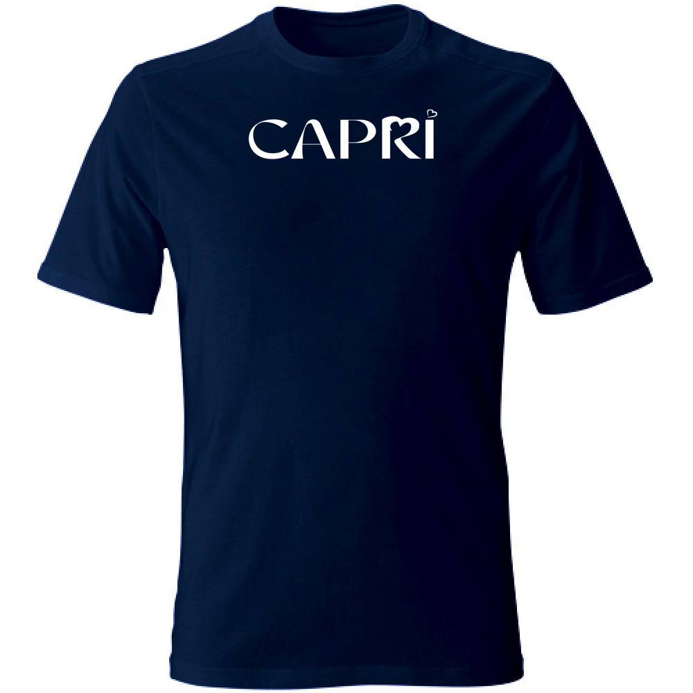 Unisex T-Shirt CAPRI MINIMAL WHITE WRITING