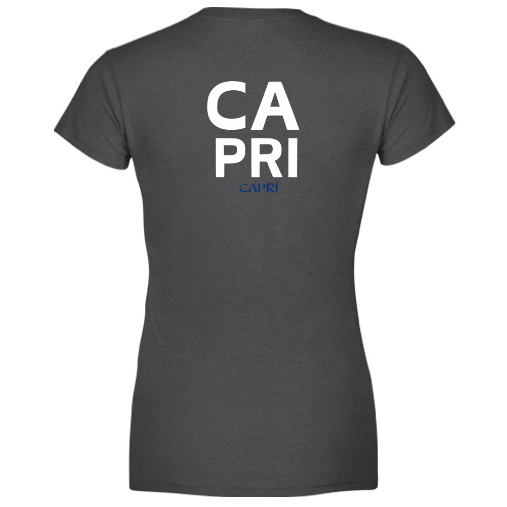 T-Shirt Donna CAPRI DESIGN SCRITTA BIANCA