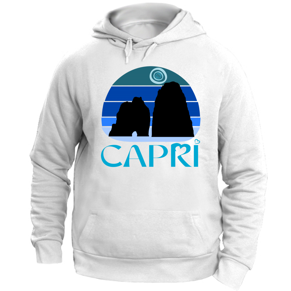 Unisex Hoodie CAPRI VINTAGE BLUE SUNSET