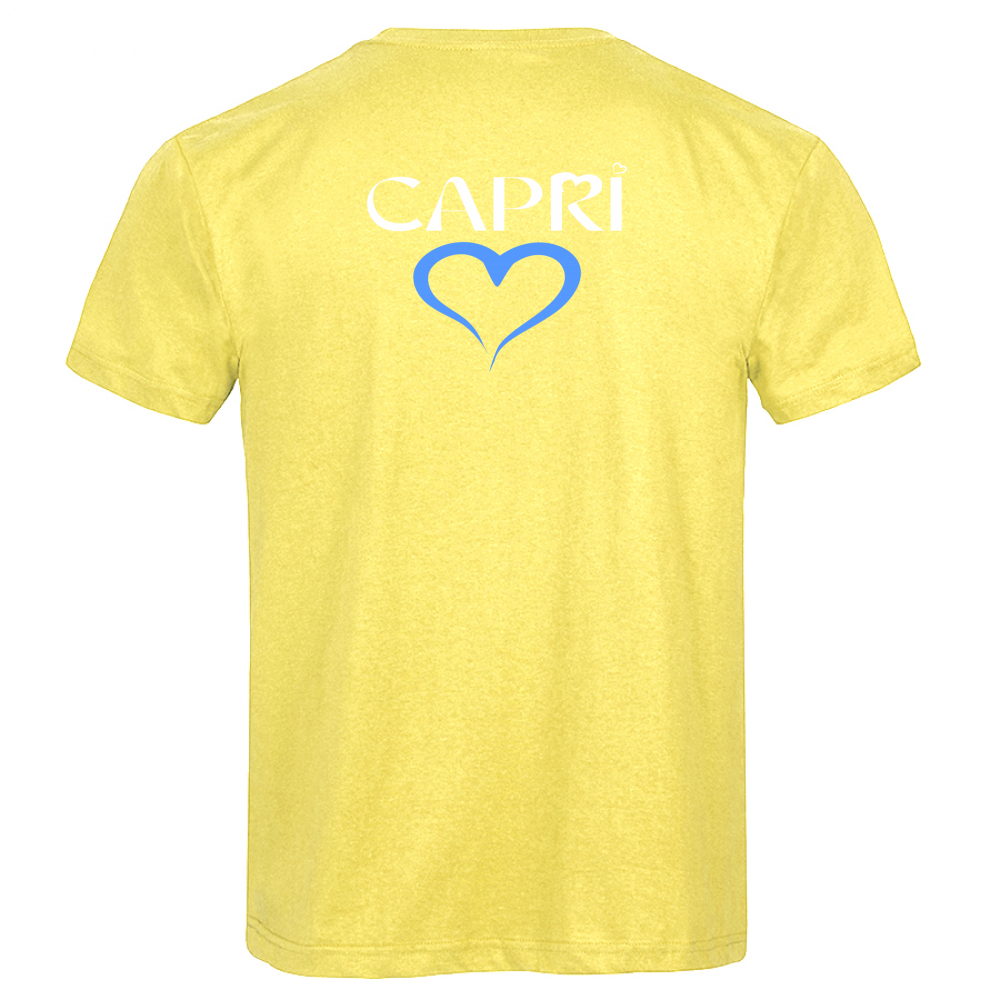 T-Shirt Men Premium CAPRI CUORE AZZURRO