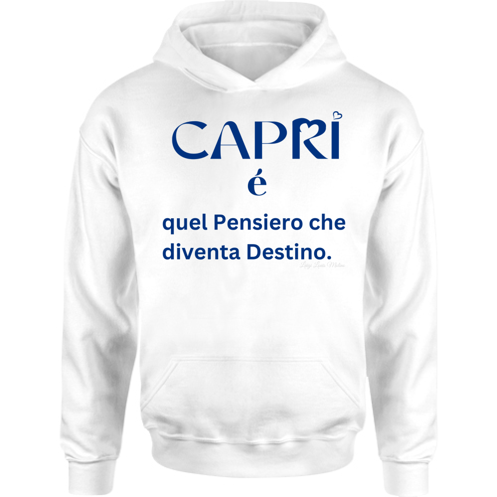 Felpa Bambino con Cappuccio Capri é quel pensiero che diventa Destino