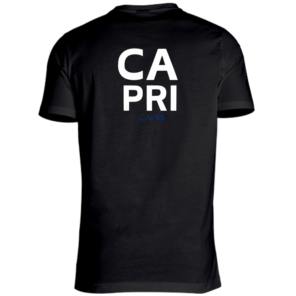 T-Shirt Unisex CAPRI DESIGN SCRITTA BIANCA