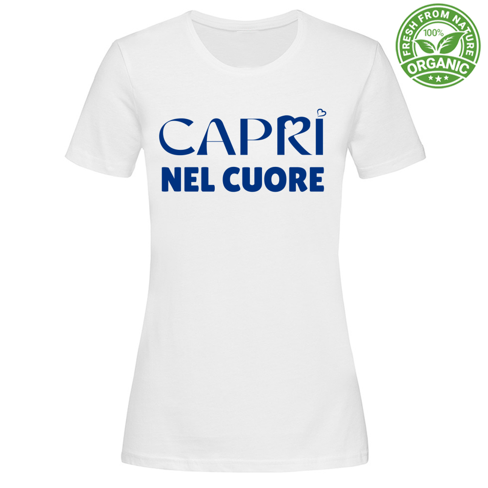 T-Shirt Woman Organic Capri In The Heart