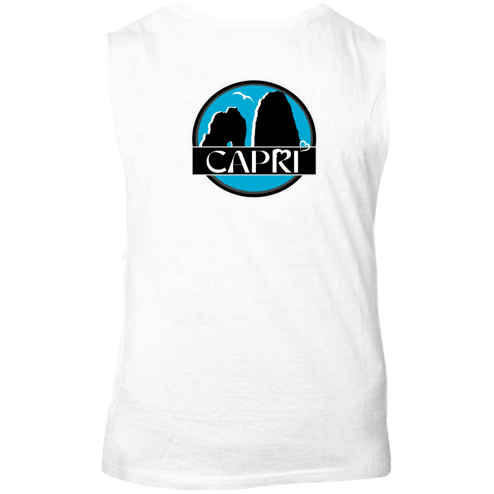 Canotta Unisex CAPRI CERCHIO MAGICO CON  FARAGLIONI