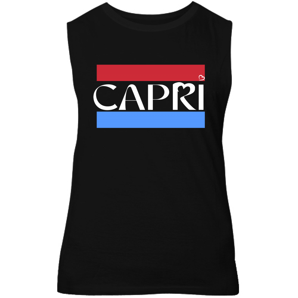 Canotta Unisex CAPRI FASCIA ROSSO BLUE BIANCO
