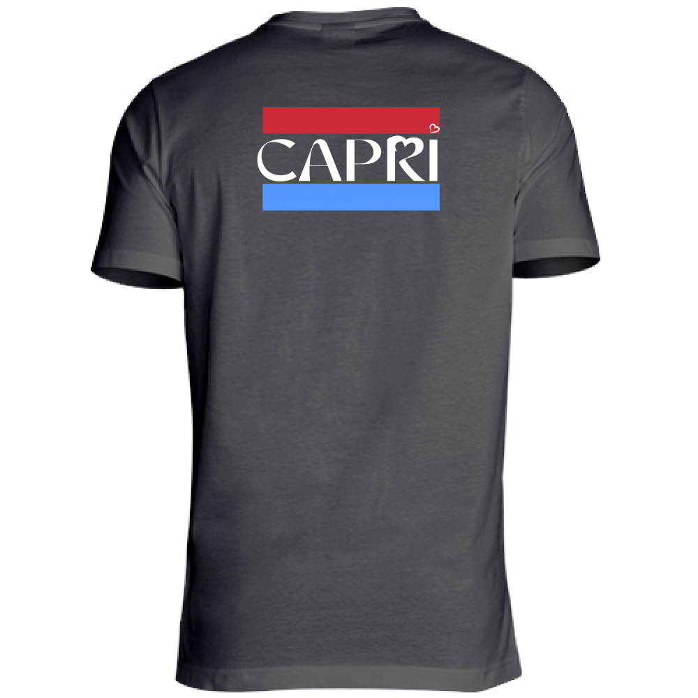 Unisex Large T-Shirt CAPRI BAND RED BLUE WHITE