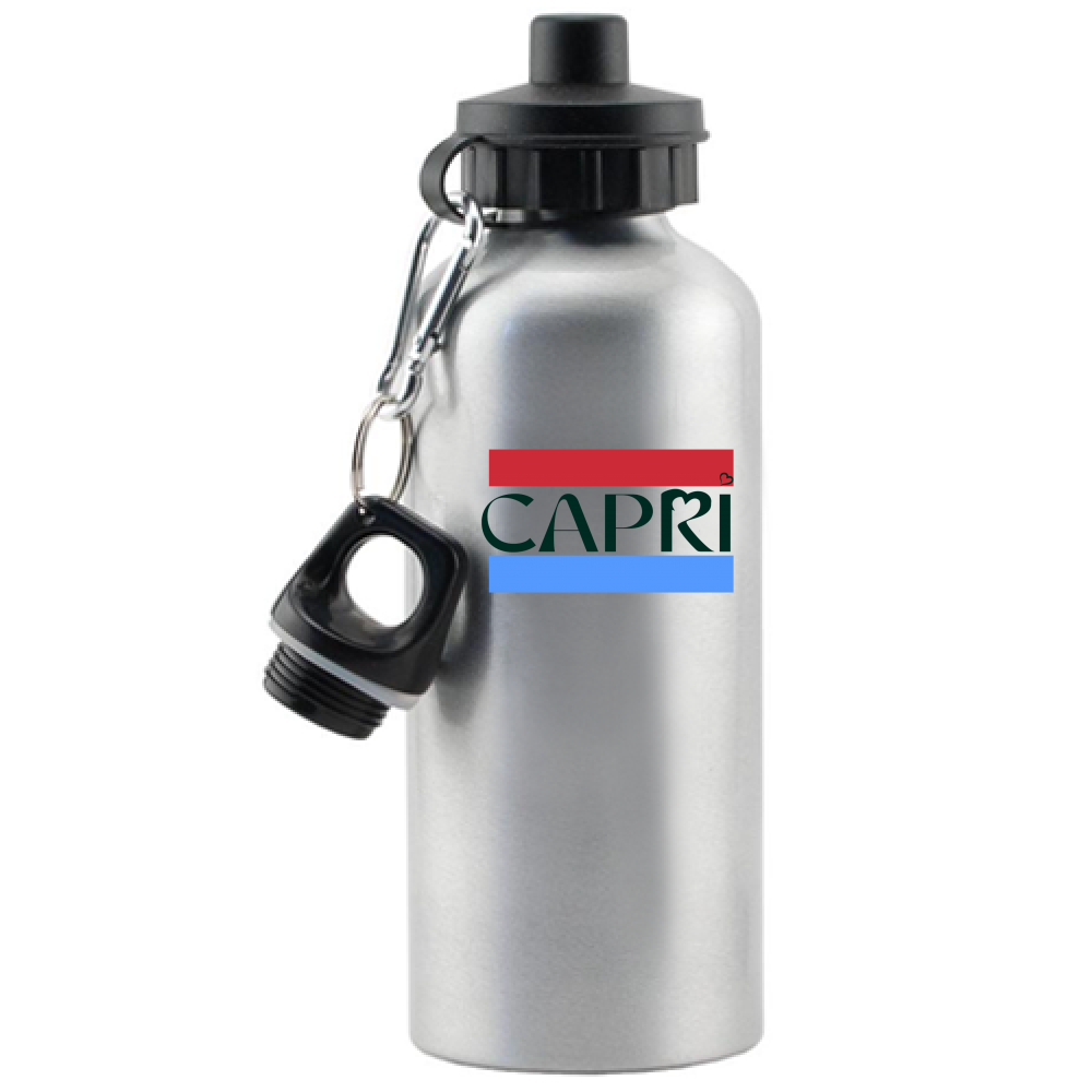 Borraccia CAPRI FASCIA ROSSO BLUE SCRITTA NERA