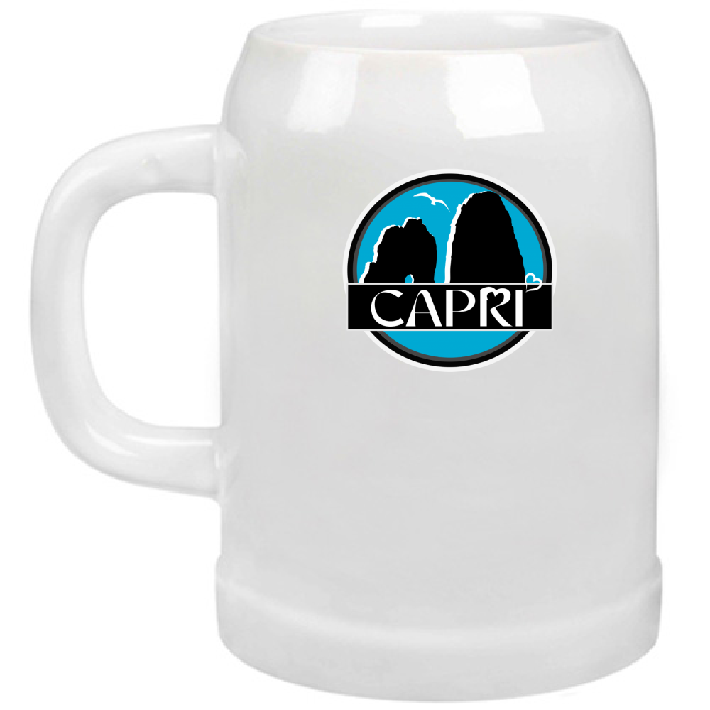 Beer Mug CAPRI MAGIC CIRCLE WITH FARAGLIONI