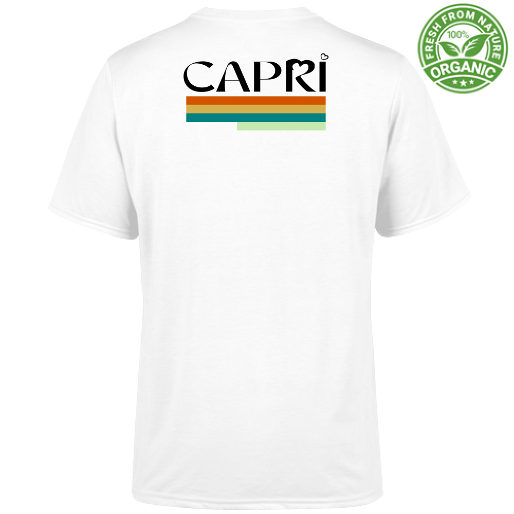 T-Shirt Bambino Organic CAPRI TECNICOLOR SCRITTA NERA