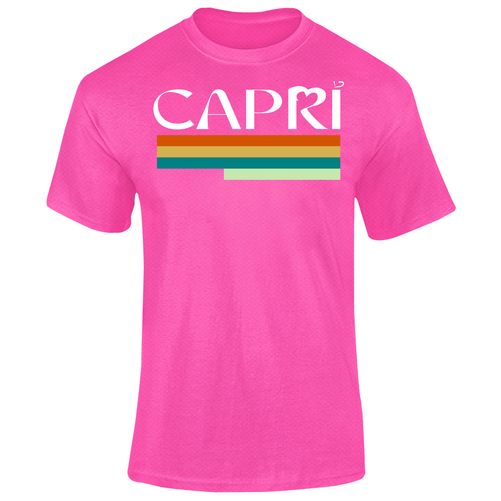 T-Shirt Unisex Dry Sport CAPRI TECNICOLOR SCRITTA BIANCA