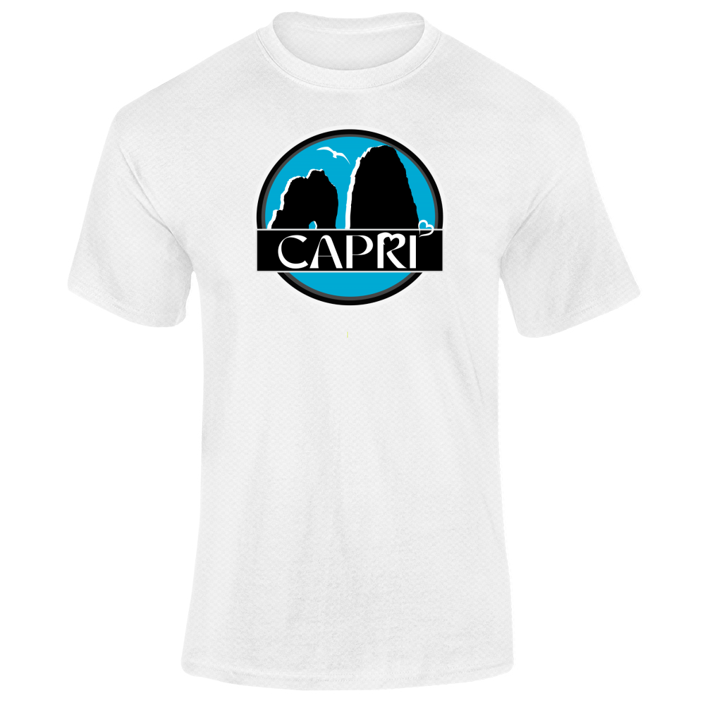 T-Shirt Unisex Dry Sport CAPRI CERCHIO MAGICO CON  FARAGLIONI