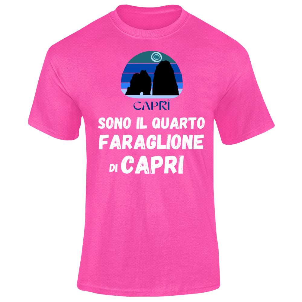 T-Shirt Unisex Dry Sport SONO IL QUARTO FARAGLIONE DI CAPRI SCRITTA BIANCA