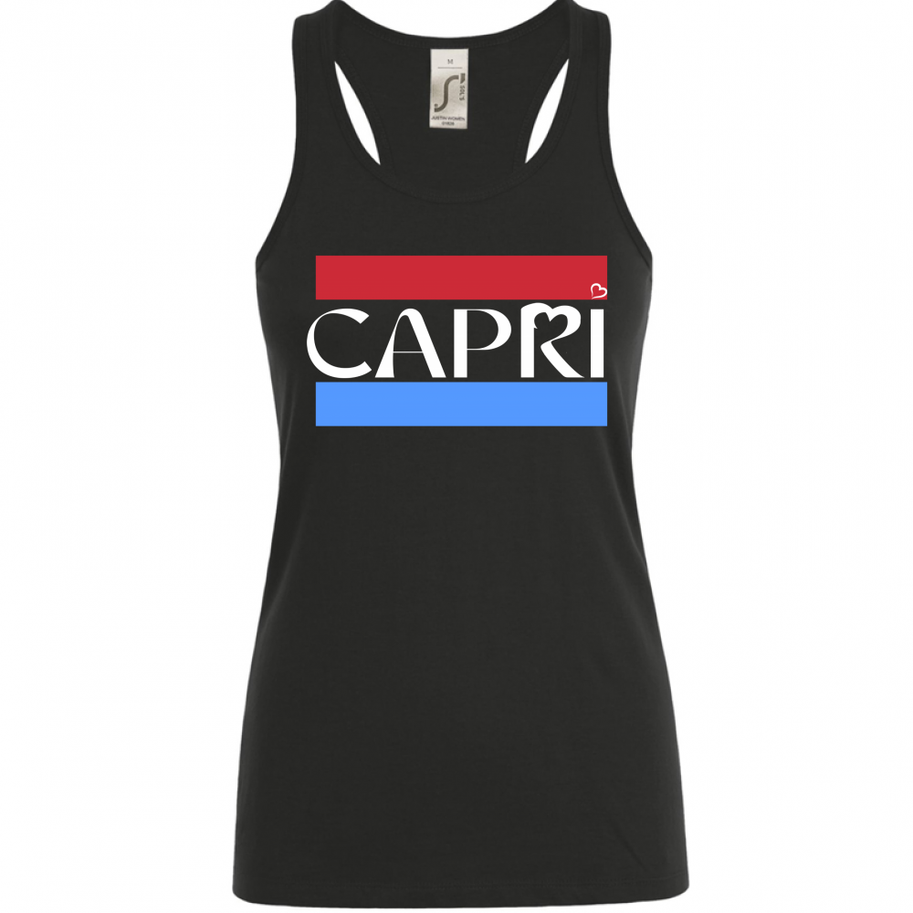 Canotta Donna CAPRI FASCIA ROSSO BLUE BIANCO