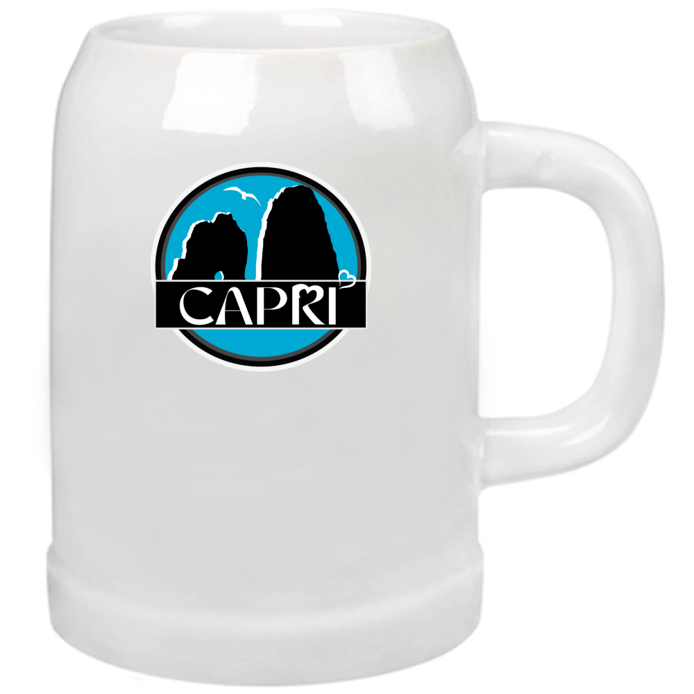 Beer Mug CAPRI MAGIC CIRCLE WITH FARAGLIONI