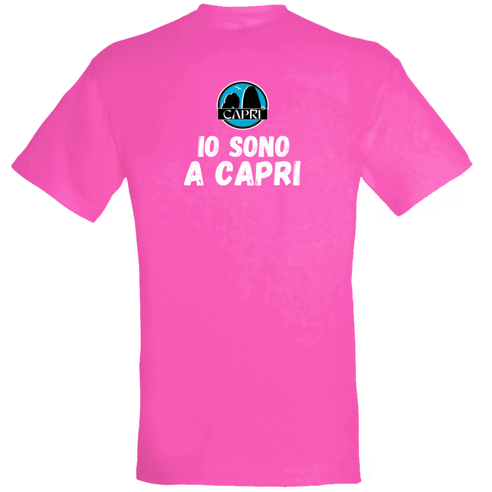 T-Shirt Unisex Dry Sport IO SONO A CAPRI SCRITTA BIANCA