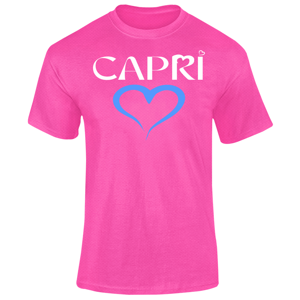 T-Shirt Unisex Dry Sport CAPRI CUORE AZZURRO