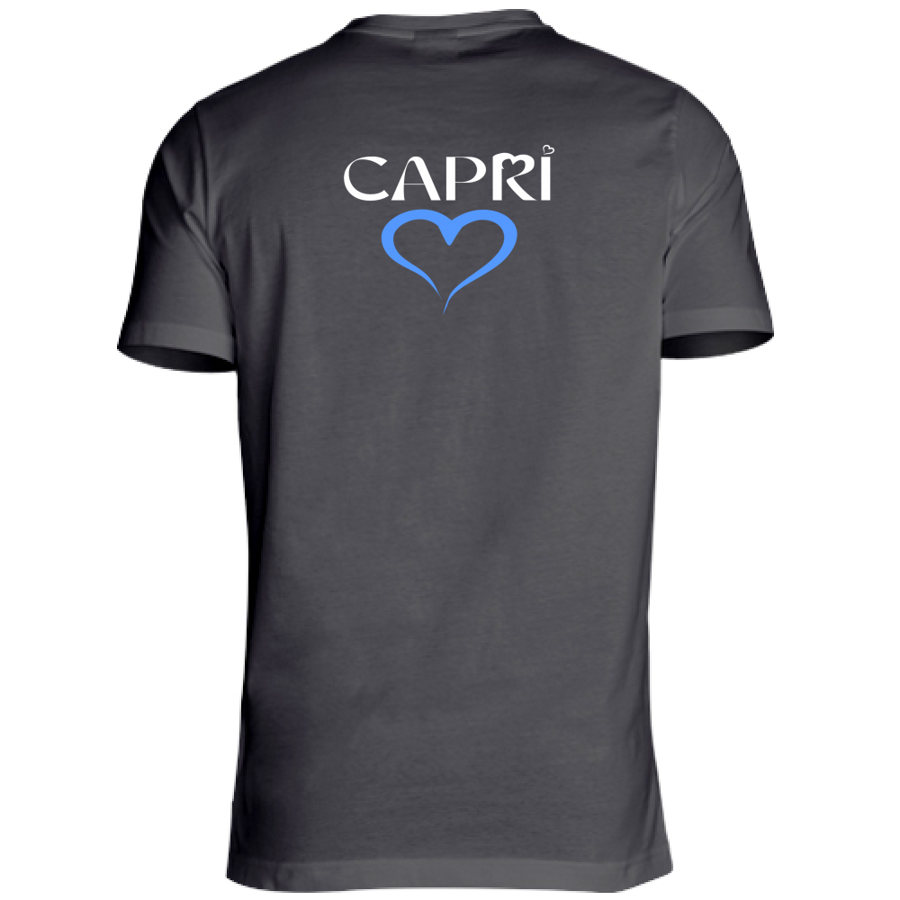 T-Shirt Unisex Large CAPRI CUORE AZZURRO