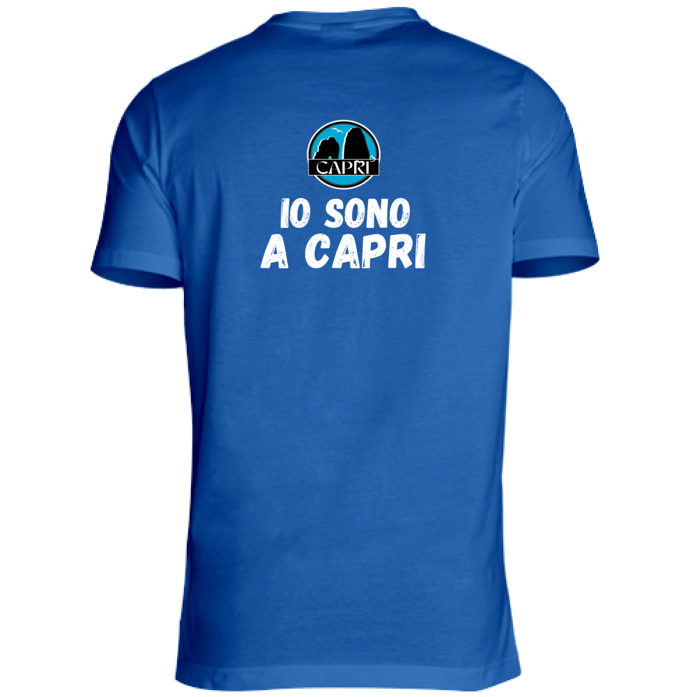 T-Shirt Unisex IO SONO A CAPRI SCRITTA BIANCA