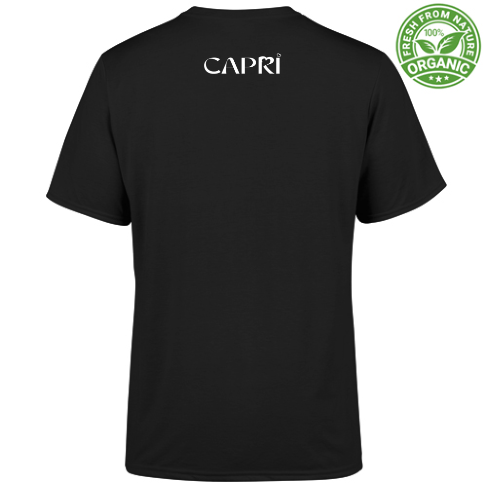 T-Shirt Bambino Organic CAPRI MINIMAL SCRITTA BIANCA