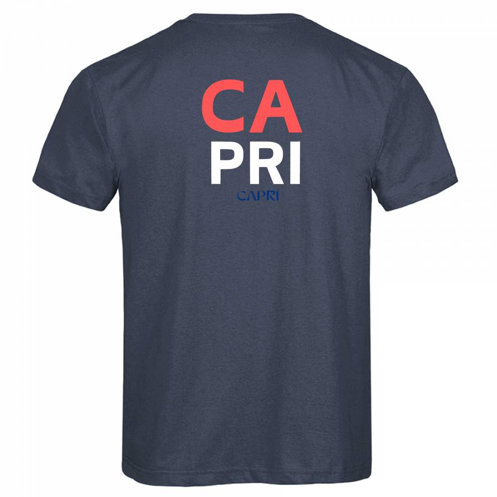 T-Shirt Men Premium CAPRI DESIGN SCRITTA ROSSA