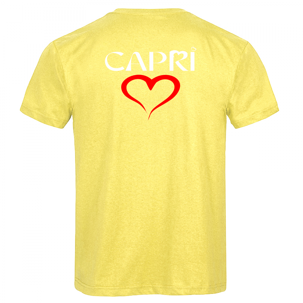 T-Shirt Men Premium CUORE CAPRI ROSSO