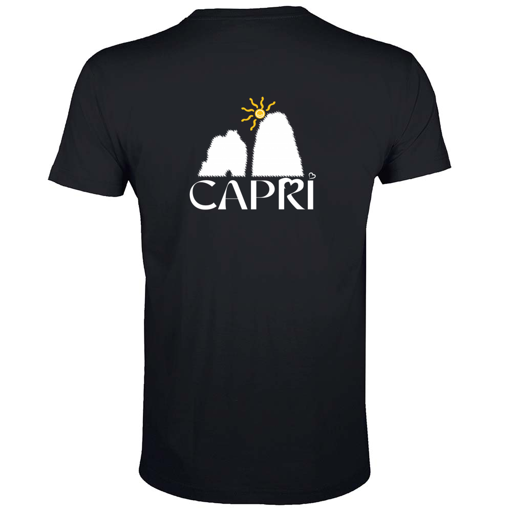 Men Fit T-Shirt CAPRI HAPPY FARAGLIONI WHITE