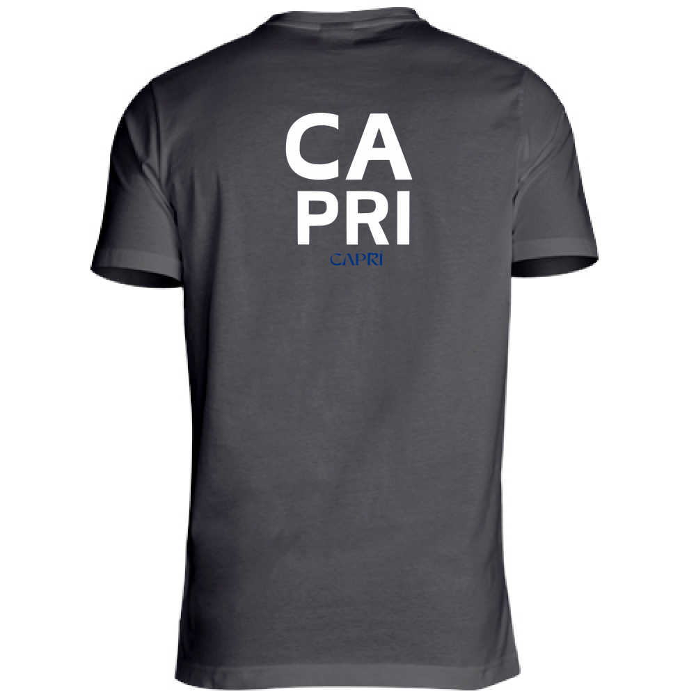 T-Shirt Unisex Large CAPRI DESIGN SCRITTA BIANCA