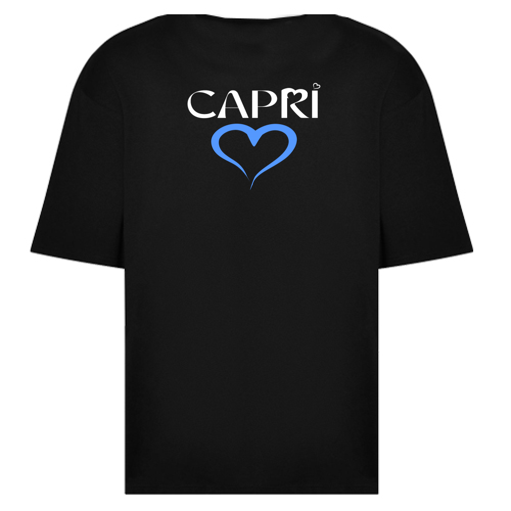 T-Shirt Oversize CAPRI CUORE AZZURRO