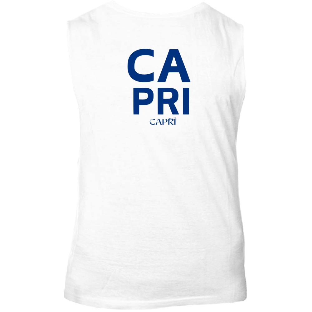 Canotta Unisex CAPRI DESIGN SCRITTA BLUE