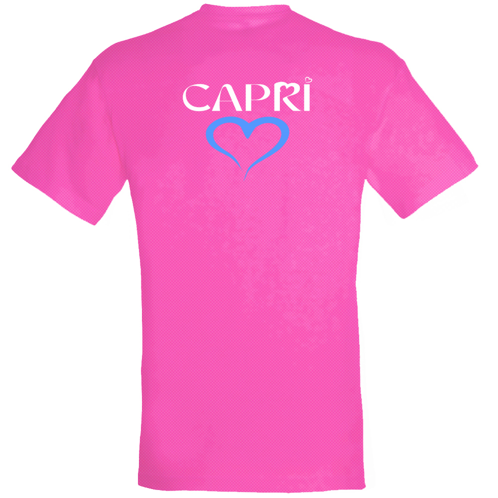 T-Shirt Unisex Dry Sport CAPRI CUORE AZZURRO