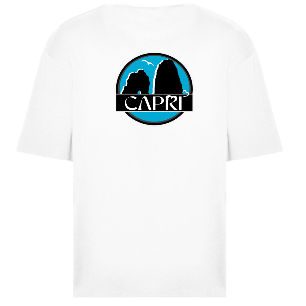 T-Shirt Oversize CAPRI CERCHIO MAGICO CON  FARAGLIONI