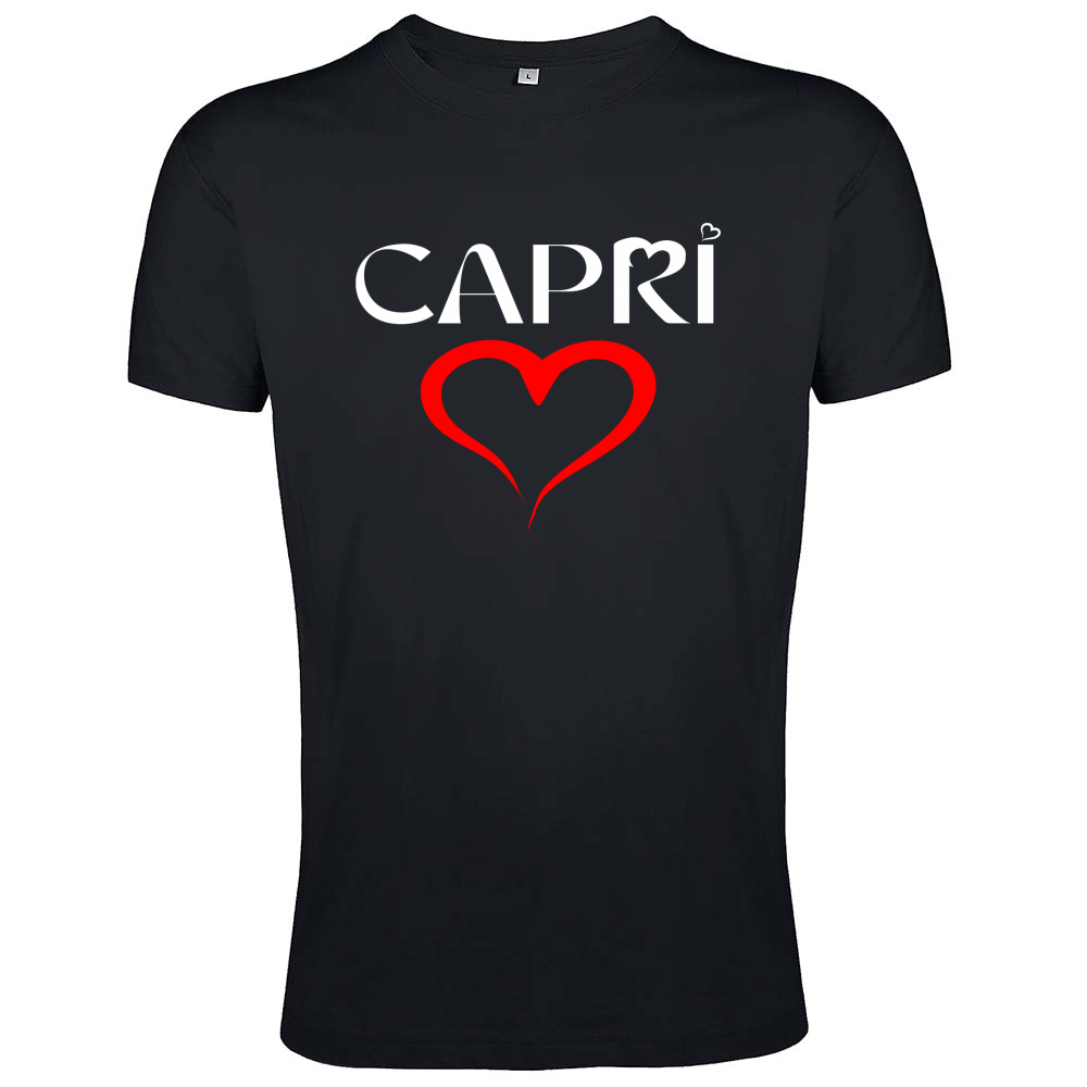 T-Shirt Men Fit CUORE CAPRI ROSSO