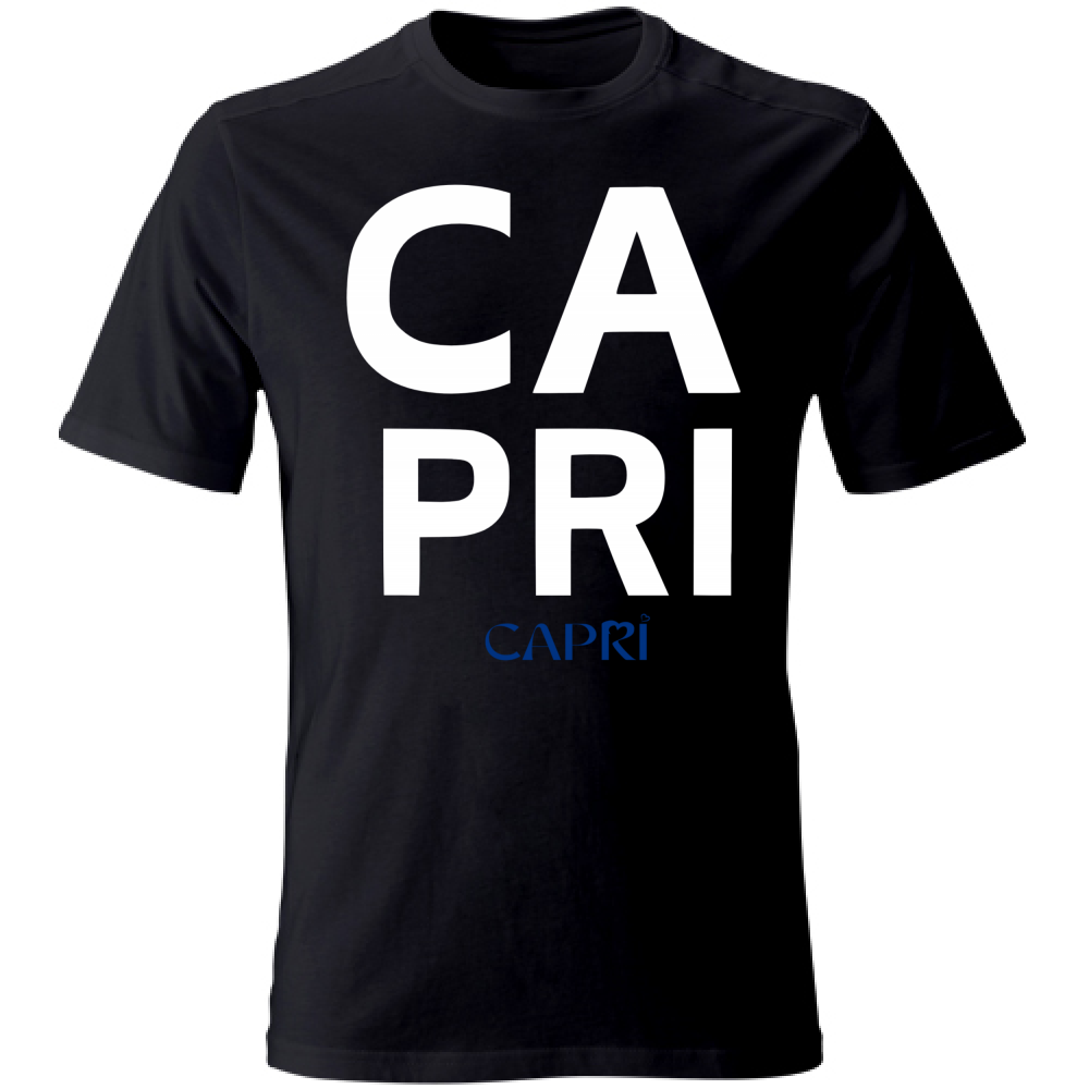 T-Shirt Bambino CAPRI DESIGN SCRITTA BIANCA