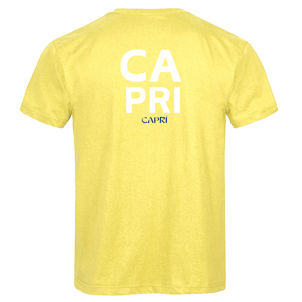T-Shirt Men Premium CAPRI DESIGN SCRITTA BIANCA