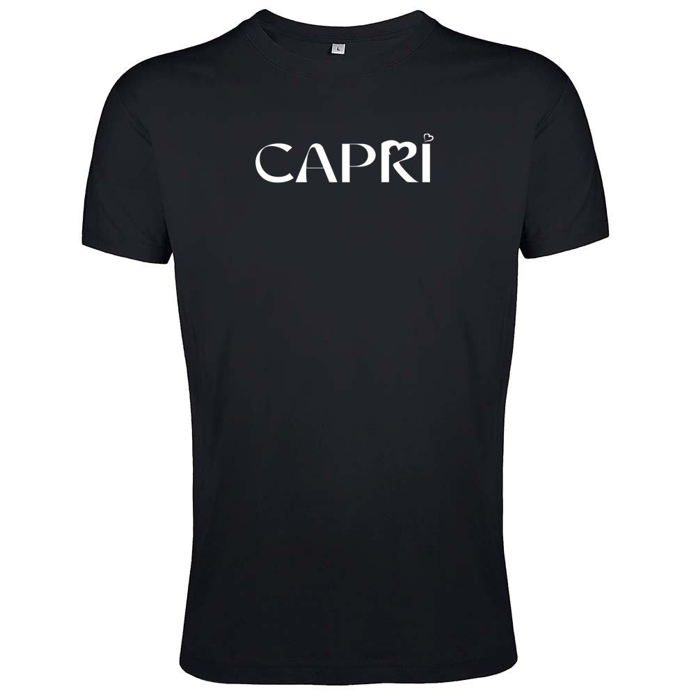 T-Shirt Men Fit CAPRI MINIMAL WHITE WRITING