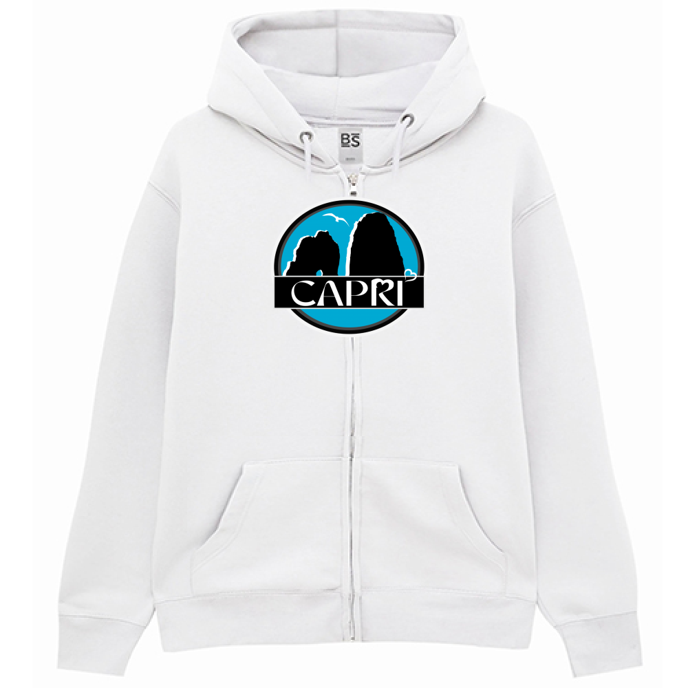 Premium Hoodie Zip CAPRI MAGIC CIRCLE WITH FARAGLIONI