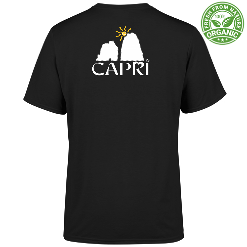 Organic T-Shirt Kids CAPRI HAPPY FARAGLIONI WHITE