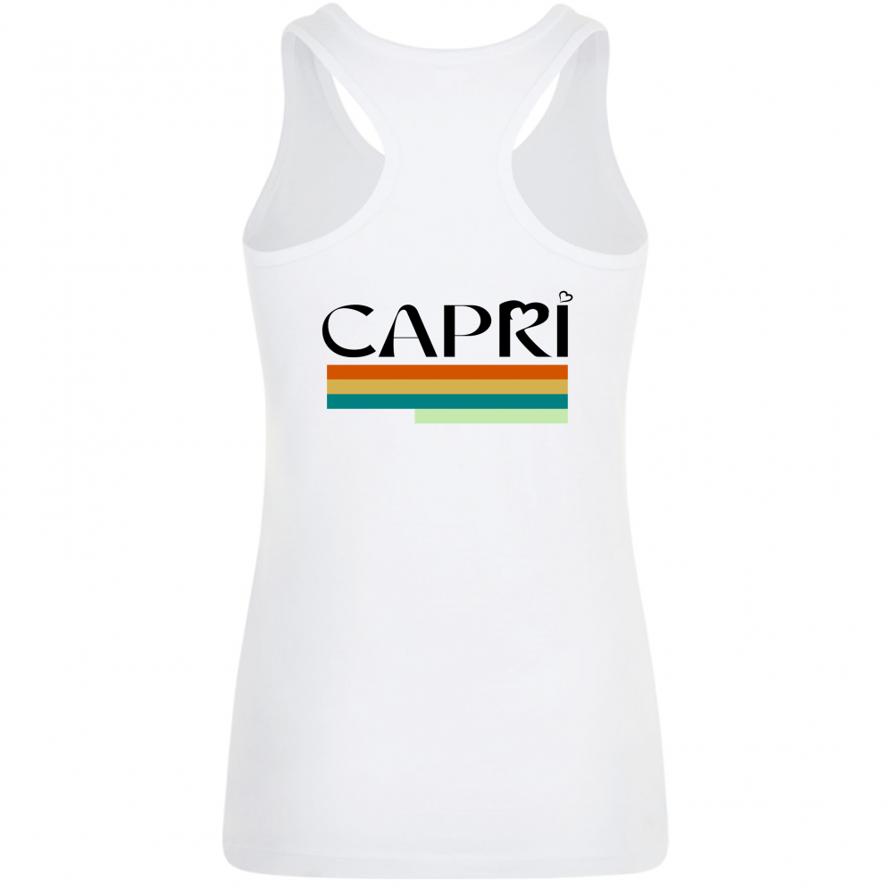 Canotta Donna CAPRI TECNICOLOR SCRITTA NERA