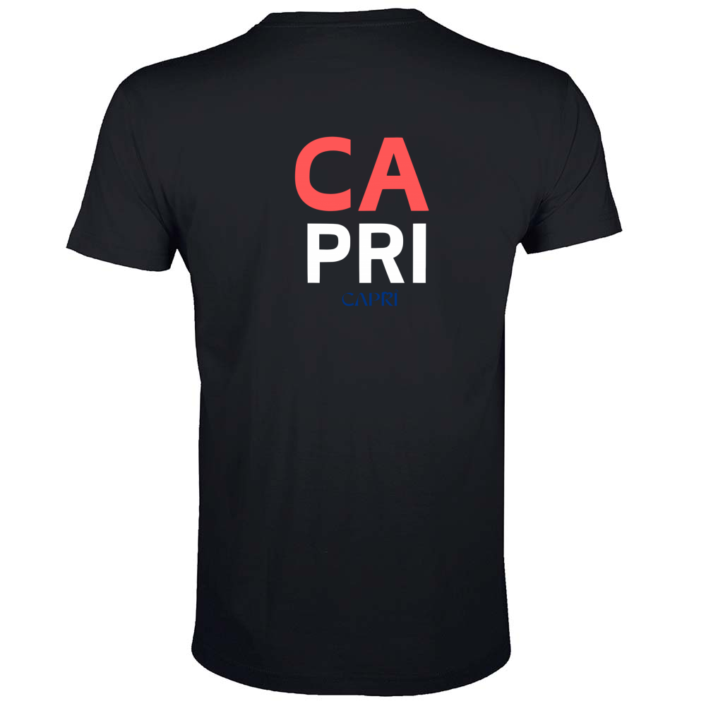 T-Shirt Men Fit CAPRI DESIGN SCRITTA ROSSA
